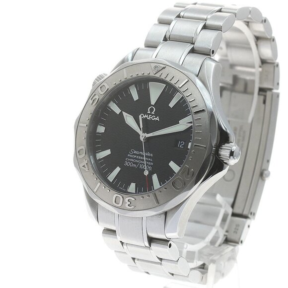 OMEGA Seamaster300 2230.50 WG bezel date black Dial Automatic Men's Watch_874262 - Picture 3 of 7